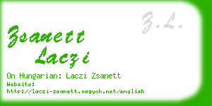 zsanett laczi business card